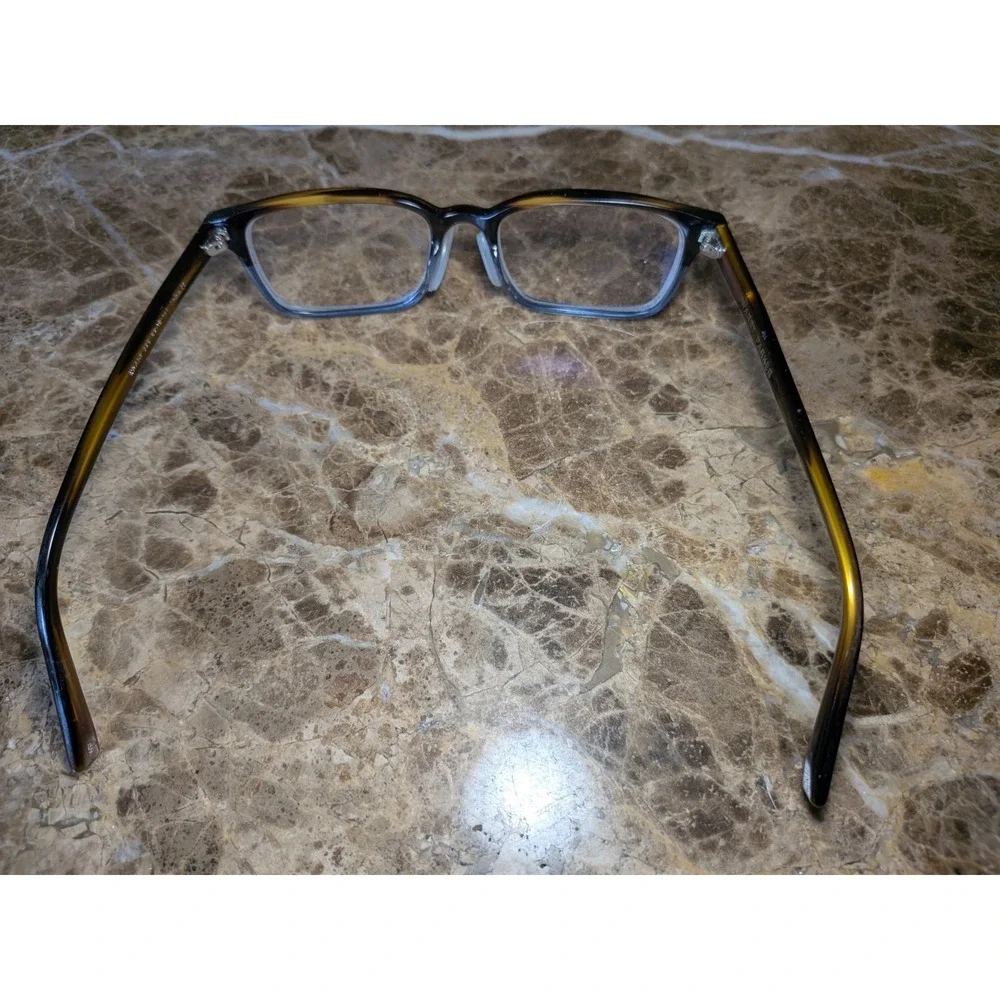Warby Parker Eyeglasses Crane W 325 52-18-145 Brown/Blue Frames Only